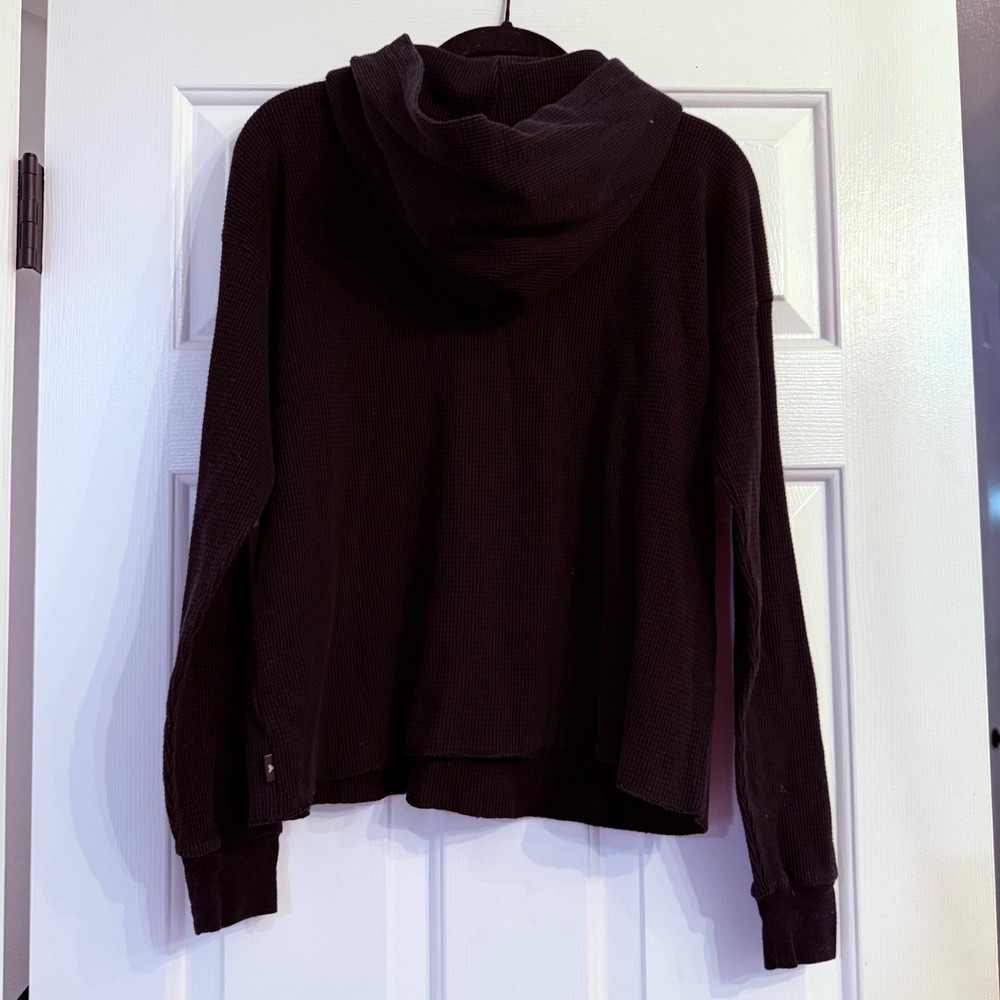 Tna Aritzia Waffle Knit Kinney Pullover Hoodie Sweatshirt Long Sleeve Top Small - Picture 6 of 10